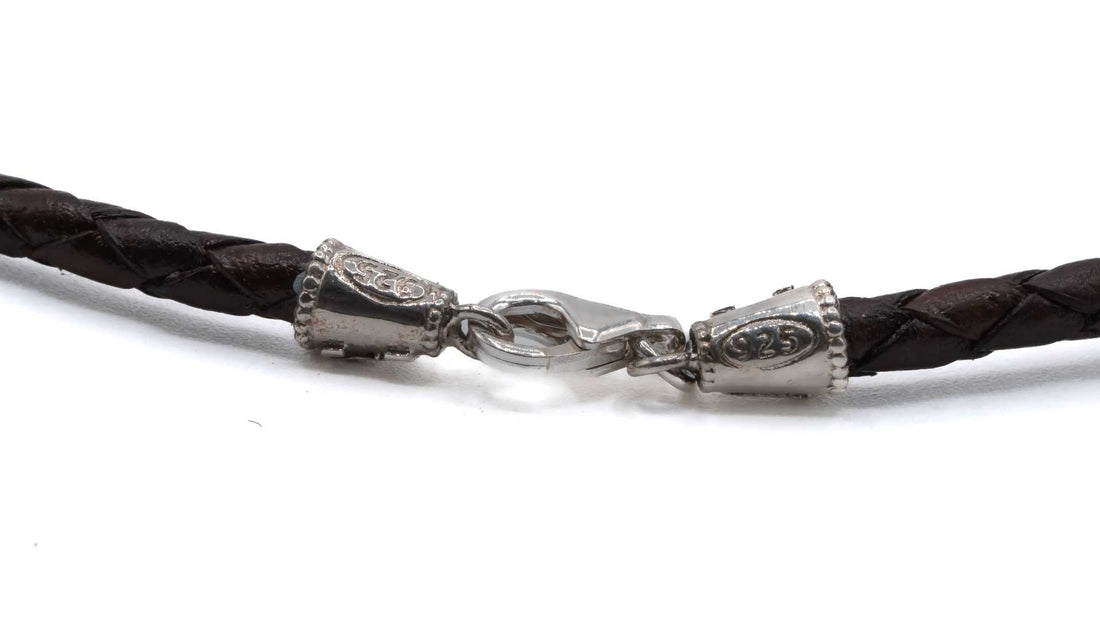 Cadena Plata y Cuero