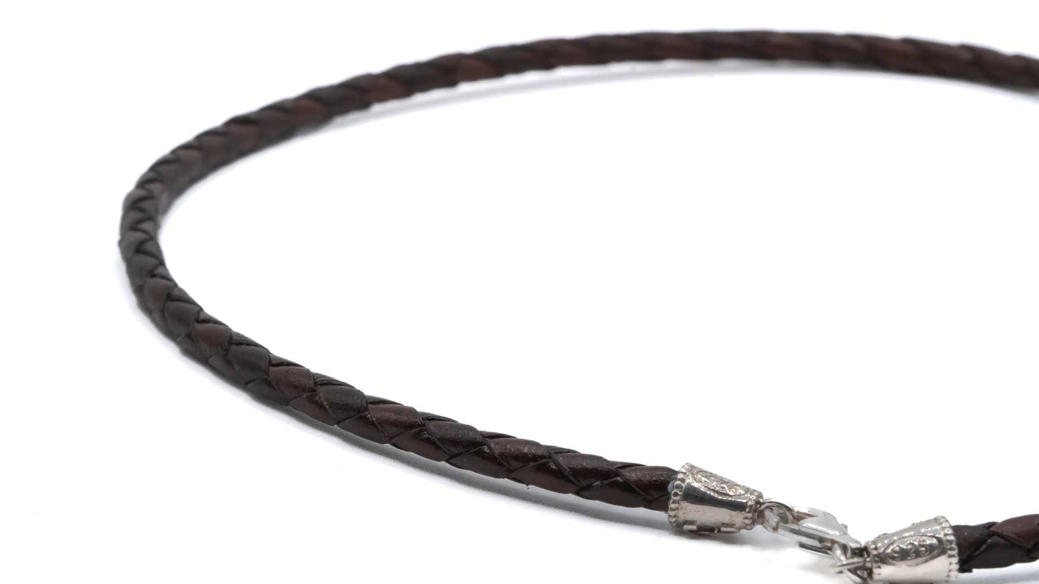 Cadena Plata y Cuero