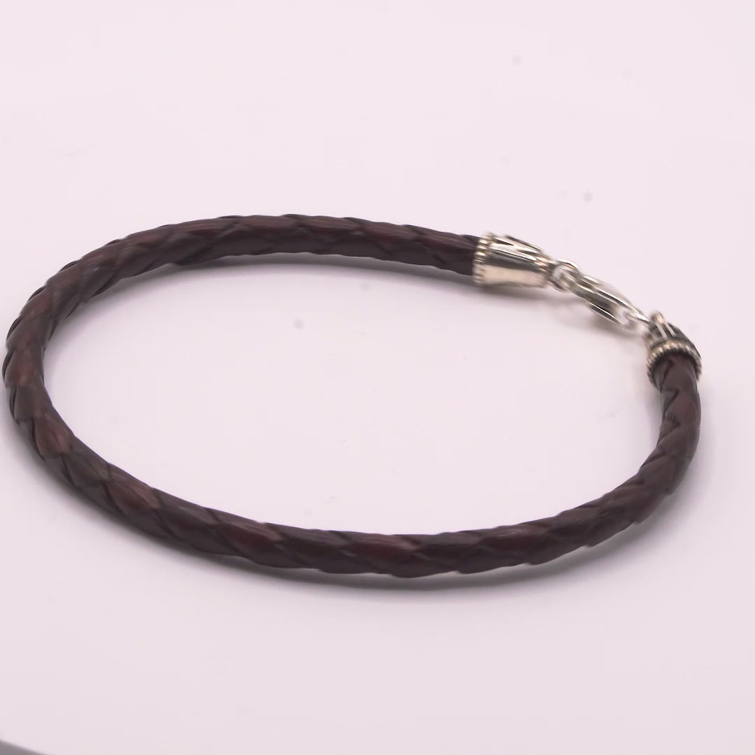 Pulsera fina cuero