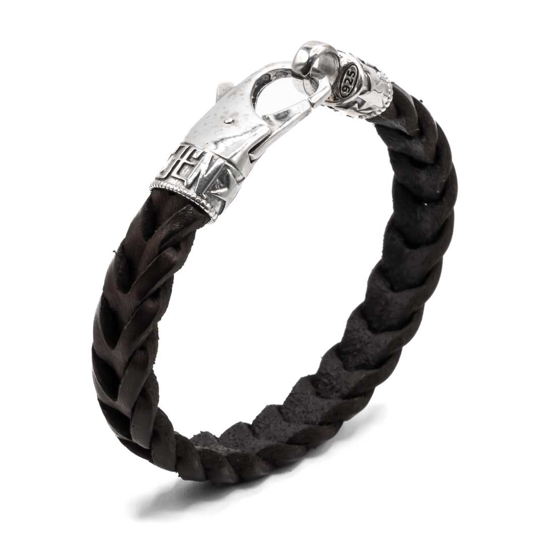 Pulsera cuero negro