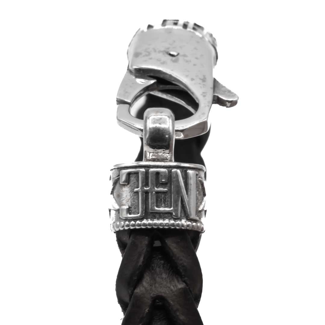 Pulsera cuero negro