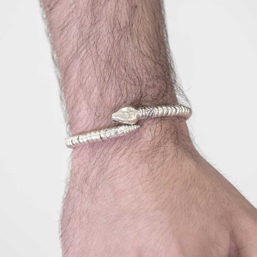 Pulsera Plata Serpiente