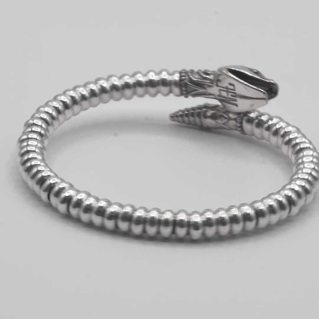 Pulsera Plata Serpiente