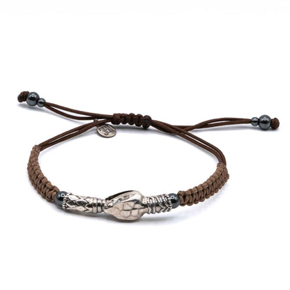 Pulsera macramé Serpiente